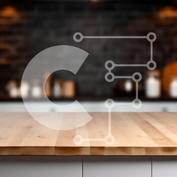 Intra Συλλεκτικό Ξύλινο Παζλ Plywood  4mm - Ξύλινος πάγκος κουζίνας με θολό μαύρο φόντο από τούβλα Σε Ξύλινο Κουτί - Διαστάσεις Puzzle: 10x10 cm – 25 κομμάτια - Image 1