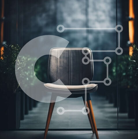 Intra Συλλεκτικό Ξύλινο Παζλ Plywood 4mm - Μαύρη δερμάτινη καρέκλα σε δωμάτιο με χαμηλό φωτισμό Σε Ξύλινο Κουτί - Διαστάσεις Puzzle: 10x10 cm – 25 κομμάτια - Image 1