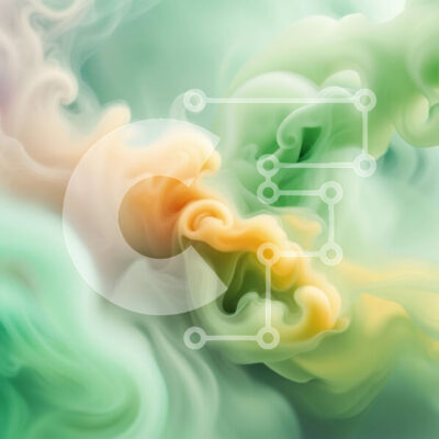 Intra Συλλεκτικό Ξύλινο Παζλ Plywood  4mm - Καλλιτεχνική εικόνα πολύχρωμου καπνού ή ατμού Σε Ξύλινο Κουτί - Διαστάσεις Puzzle: 10x10 cm – 25 κομμάτια - Image 1