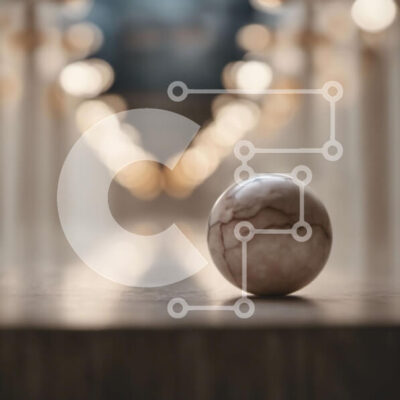 Intra Συλλεκτικό Ξύλινο Παζλ Plywood  4mm - Μαρμάρινη μπάλα σε σκάλες σε κλειστό χώρο Σε Ξύλινο Κουτί - Διαστάσεις: 10x10 cm – 25 κομμάτια - Image 1