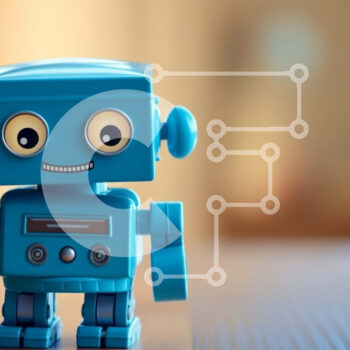 Intra Συλλεκτικό Ξύλινο Παζλ Plywood  4mm - Αξιολάτρευτη εικόνα ενός χαρούμενου μπλε ρομπότ Σε Ξύλινο Κουτί - Διαστάσεις: 10x10 cm – 25 κομμάτια - Image 1