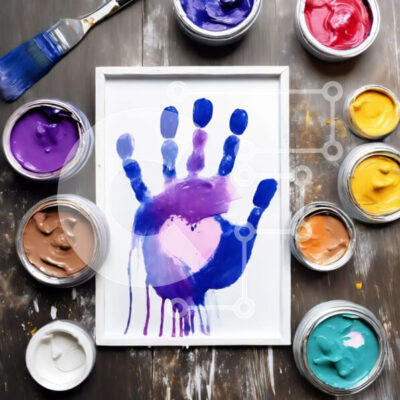 Intra Συλλεκτικό Ξύλινο Παζλ Plywood 4mm - Πολύχρωμα Είδη ζωγραφικής και τέχνης με αποτύπωμα Σε Ξύλινο Κουτί - Διαστάσεις Puzzle: 10x10 cm – 25 κομμάτια - Image 1