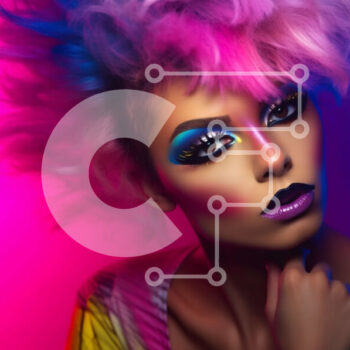 Intra Συλλεκτικό Ξύλινο Παζλ Plywood  4mm - Πολύχρωμο πορτρέτο μόδας και ομορφιάς Σε Ξύλινο Κουτί - Διαστάσεις Puzzle: 10x10 cm – 25 κομμάτια - Image 1