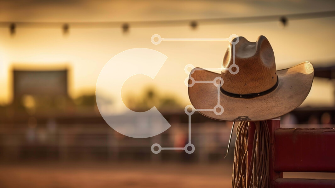 Intra Συλλεκτικό Ξύλινο Παζλ Plywood  4mm - Σκηνή ροντέο με καουμπόικο καπέλο στην καρέκλα Σε Ξύλινο Κουτί - Διαστάσεις Puzzle: 10x10 cm – 25 κομμάτια