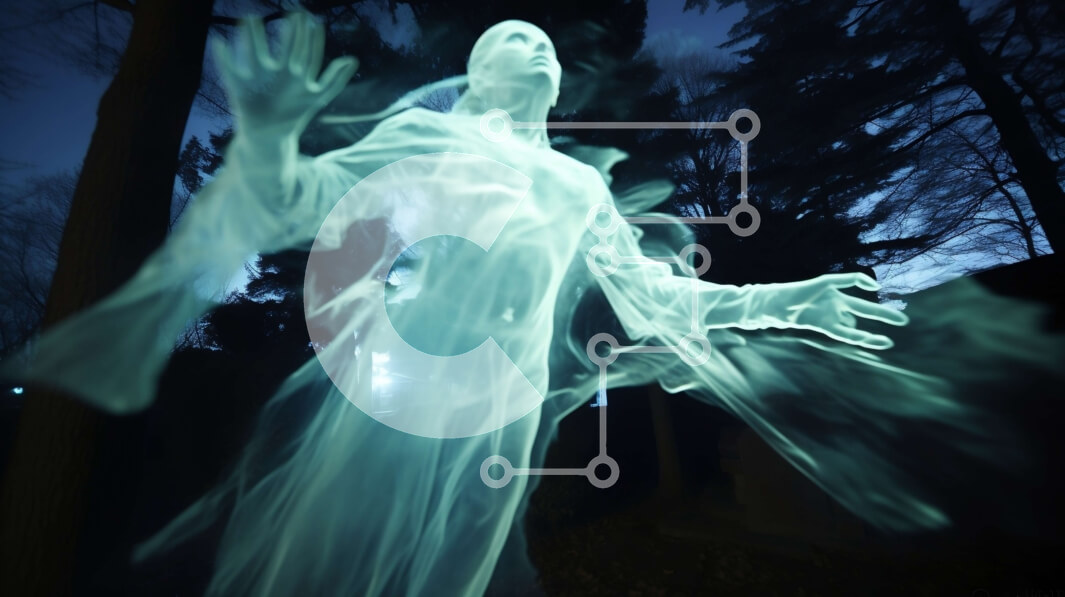 Intra Συλλεκτικό Ξύλινο Παζλ Plywood  4mm - Φιγούρα σαν φάντασμα που επιπλέει στον αέρα Σε Ξύλινο Κουτί - Διαστάσεις Puzzle: 10x10 cm – 25 κομμάτια