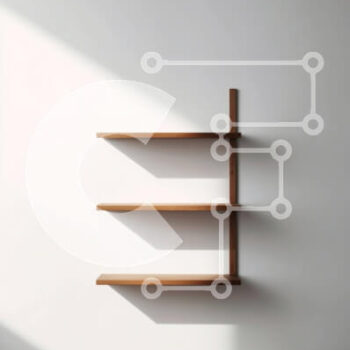 Intra Συλλεκτικό Ξύλινο Παζλ Plywood  4mm - Μινιμαλιστικό λευκό δωμάτιο με ξύλινο ράφι στον τοίχο Σε Ξύλινο Κουτί - Διαστάσεις Puzzle: 10x10 cm – 25 κομμάτια - Image 1