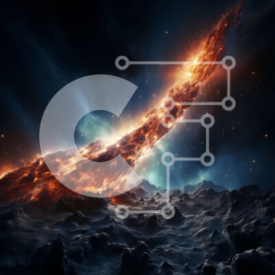 Intra Συλλεκτικό Ξύλινο Παζλ Plywood  4mm - Εκπληκτική εικόνα ενός λαμπερού ουράνιου σώματος σε ένα μυστηριώδες τοπίο Σε Ξύλινο Κουτί - Διαστάσεις Puzzle: 10x10 cm – 25 κομμάτια - Image 1