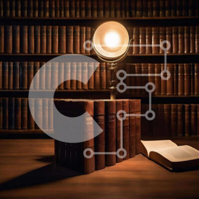 Intra Συλλεκτικό Ξύλινο Παζλ Plywood  4mm - Ανοίξτε το βιβλίο σε ξύλινο τραπέζι με στοίβες βιβλίων και λάμπα Σε Ξύλινο Κουτί - Διαστάσεις Puzzle: 10x10 cm – 25 κομμάτια - Image 1