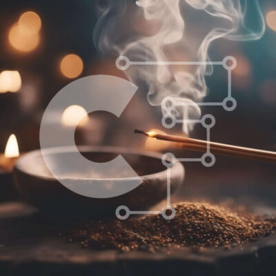 Intra Συλλεκτικό Ξύλινο Παζλ Plywood  4mm - Θυμίαμα, μπολ ρυζιού και κηροπήγια Σε Ξύλινο Κουτί - Διαστάσεις Puzzle: 10x10 cm – 25 κομμάτια - Image 1