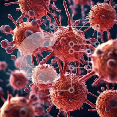 Intra Συλλεκτικό Ξύλινο Παζλ Plywood  4mm - Διαφορετικοί τύποι καρκινικών κυττάρων Σε Ξύλινο Κουτί - Διαστάσεις Puzzle: 10x10 cm – 25 κομμάτια - Image 1