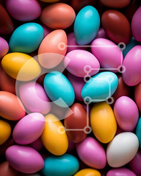 Intra Συλλεκτικό Ξύλινο Παζλ Plywood  4mm - Ζωντανά πασχαλινά αυγά σε διάφορα χρώματα Σε Ξύλινο Κουτί - Διαστάσεις: 10x10 cm – 25 κομμάτια