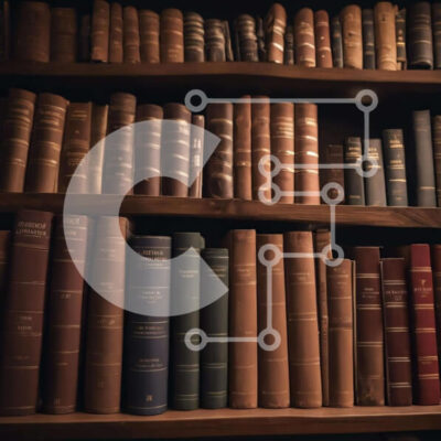 Intra Συλλεκτικό Ξύλινο Παζλ Plywood  4mm - Vintage Ξύλινο ράφι με παλιά βιβλία Σε Ξύλινο Κουτί - Διαστάσεις Puzzle: 10x10 cm – 25 κομμάτια - Image 1