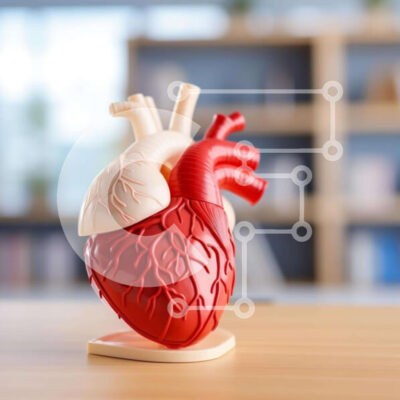 Intra Συλλεκτικό Ξύλινο Παζλ Plywood  4mm - Μοντέλο ανθρώπινης καρδιάς σε ξύλινο τραπέζι Σε Ξύλινο Κουτί - Διαστάσεις Puzzle: 10x10 cm – 25 κομμάτια - Image 1