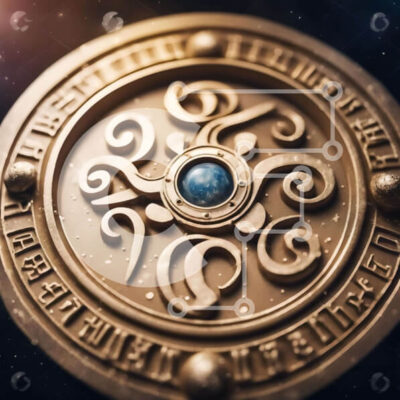 Intra Συλλεκτικό Ξύλινο Παζλ Plywood  4mm - Περίπλοκο χρυσό νόμισμα με επιγραφές και σύμβολα Σε Ξύλινο Κουτί - Διαστάσεις: 10x10 cm – 25 κομμάτια - Image 1