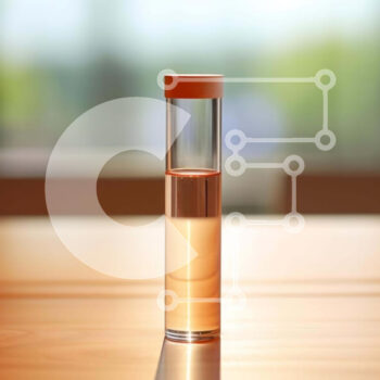 Intra Συλλεκτικό Ξύλινο Παζλ Plywood  4mm - Διαυγές σωλήνας γεμάτος με υγρό σε ξύλινο τραπέζι Σε Ξύλινο Κουτί - Διαστάσεις Puzzle: 10x10 cm – 25 κομμάτια - Image 1