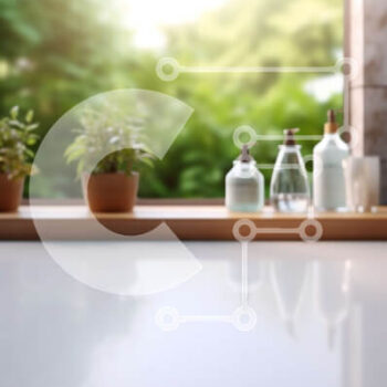 Intra Συλλεκτικό Ξύλινο Παζλ Plywood  4mm - Πάγκος κουζίνας με νεροχύτη και προϊόντα καθαρισμού Σε Ξύλινο Κουτί - Διαστάσεις Puzzle: 10x10 cm – 25 κομμάτια - Image 1