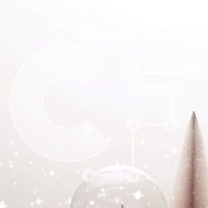 Intra Συλλεκτικό Ξύλινο Παζλ Plywood  4mm - Χριστουγεννιάτικη σφαίρα χιονιού με δέντρα και στολίδια σε λευκό φόντο Σε Ξύλινο Κουτί - Διαστάσεις: 10x10 cm – 25 κομμάτια