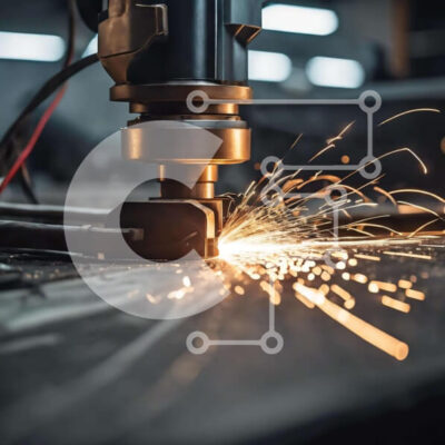 Intra Συλλεκτικό Ξύλινο Παζλ Plywood 4mm - Μηχανή κοπής μετάλλων σε βιομηχανικό περιβάλλον Σε Ξύλινο Κουτί - Διαστάσεις Puzzle: 10x10 cm – 25 κομμάτια - Image 1