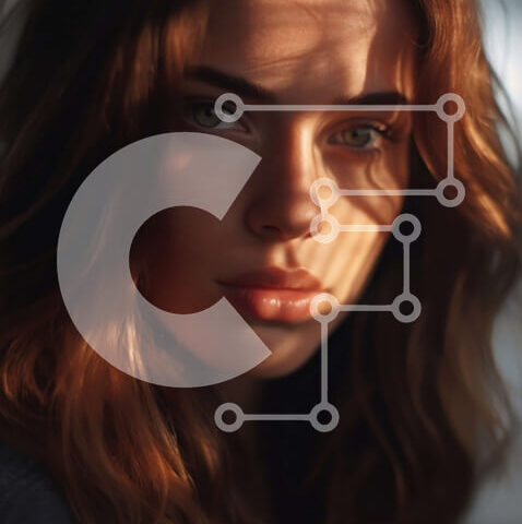 Intra Συλλεκτικό Ξύλινο Παζλ Plywood 4mm - Όμορφη γυναίκα με μακριά κυματιστά καστανά μαλλιά και καστανά μάτια Σε Ξύλινο Κουτί - Διαστάσεις Puzzle: 10x10 cm – 25 κομμάτια - Image 1