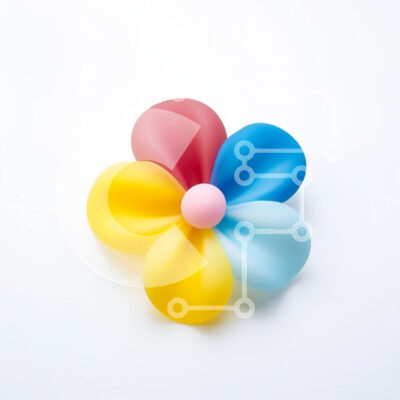 Intra Συλλεκτικό Ξύλινο Παζλ Plywood  4mm - Πολύχρωμο μπαλόνι λουλούδι διακόσμηση Σε Ξύλινο Κουτί - Διαστάσεις Puzzle: 10x10 cm – 25 κομμάτια - Image 1