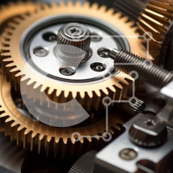 Intra Συλλεκτικό Ξύλινο Παζλ Plywood  4mm - Πολύπλοκο και σύνθετο μηχανικό σύστημα γραναζιών Σε Ξύλινο Κουτί - Διαστάσεις Puzzle: 10x10 cm – 25 κομμάτια - Image 1