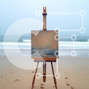 Intra Συλλεκτικό Ξύλινο Παζλ Plywood  4mm - Όμορφη θαλασσογραφία στην παραλία με τα κύματα να σκάνε στην ακτή στο ηλιοβασίλεμα Σε Ξύλινο Κουτί - Διαστάσεις Puzzle: 10x10 cm – 25 κομμάτια