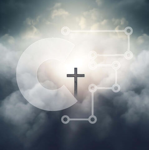 Intra Συλλεκτικό Ξύλινο Παζλ Plywood 4mm - Σταυρός στα σύννεφα ως σύμβολο πίστης και πνευματικότητας Σε Ξύλινο Κουτί - Διαστάσεις Puzzle: 10x10 cm – 25 κομμάτια - Image 1