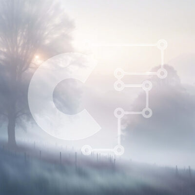 Intra Συλλεκτικό Ξύλινο Παζλ Plywood  4mm - Όμορφη εικόνα ενός ομιχλώδους τοπίου με ένα μοναχικό δέντρο Σε Ξύλινο Κουτί - Διαστάσεις: 10x10 cm – 25 κομμάτια - Image 1