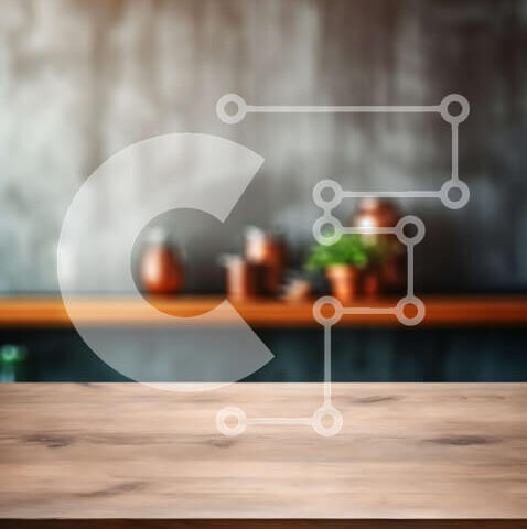 Intra Συλλεκτικό Ξύλινο Παζλ Plywood  4mm - Ξύλινο τραπέζι με φόντο γκρι τσιμεντένιο τοίχο Σε Ξύλινο Κουτί - Διαστάσεις Puzzle: 10x10 cm – 25 κομμάτια - Image 1