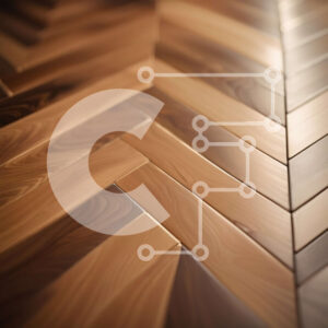 Intra Συλλεκτικό Ξύλινο Παζλ Plywood 4mm - Εκπληκτικό κοντινό πλάνο από ξύλινο πάτωμα με σχέδια ψαροκόκαλο Σε Ξύλινο Κουτί - Διαστάσεις Puzzle: 10x10 cm – 25 κομμάτια - Image 1