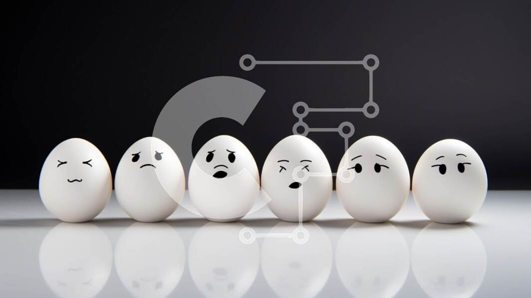 Intra Συλλεκτικό Ξύλινο Παζλ Plywood  4mm - Σειρά λευκών αυγών με διαφορετικές εκφράσεις Σε Ξύλινο Κουτί - Διαστάσεις: 10x10 cm – 25 κομμάτια