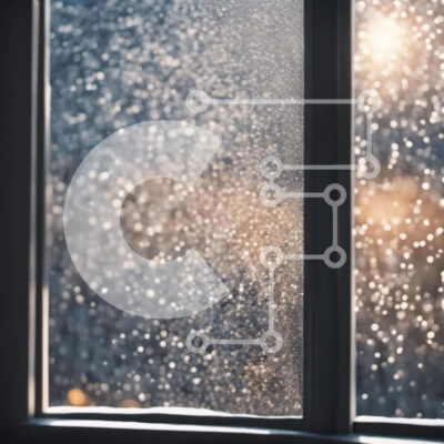 Intra Συλλεκτικό Ξύλινο Παζλ Plywood  4mm - Σταγόνες βροχής στο παράθυρο με το φως του ήλιου Σε Ξύλινο Κουτί - Διαστάσεις Puzzle: 10x10 cm – 25 κομμάτια - Image 1