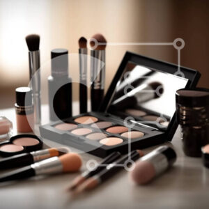 Intra Συλλεκτικό Ξύλινο Παζλ Plywood  4mm - Όμορφη συλλογή προϊόντων μακιγιάζ Σε Ξύλινο Κουτί - Διαστάσεις Puzzle: 10x10 cm – 25 κομμάτια