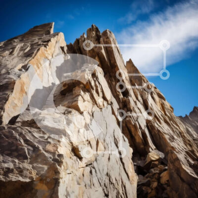 Intra Συλλεκτικό Ξύλινο Παζλ Plywood  4mm - Σχηματισμός βράχου με Πρόσωπο και Σύννεφα Σε Ξύλινο Κουτί - Διαστάσεις: 10x10 cm – 25 κομμάτια - Image 1