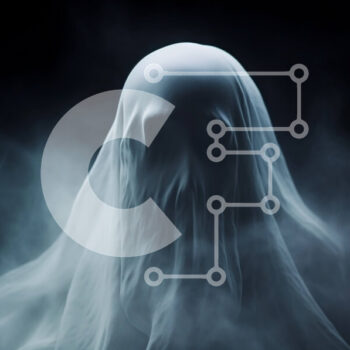 Intra Συλλεκτικό Ξύλινο Παζλ Plywood  4mm - Λευκό φάντασμα που επιπλέει σε μαύρο φόντο Σε Ξύλινο Κουτί - Διαστάσεις Puzzle: 10x10 cm – 25 κομμάτια - Image 1