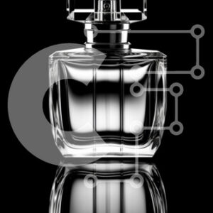 Intra Συλλεκτικό Ξύλινο Παζλ Plywood  4mm - Διαφανές μπουκάλι αρώματος με ασημένιο καπάκι και ετικέτα Chanel No. 5 Σε Ξύλινο Κουτί - Διαστάσεις Puzzle: 10x10 cm – 25 κομμάτια