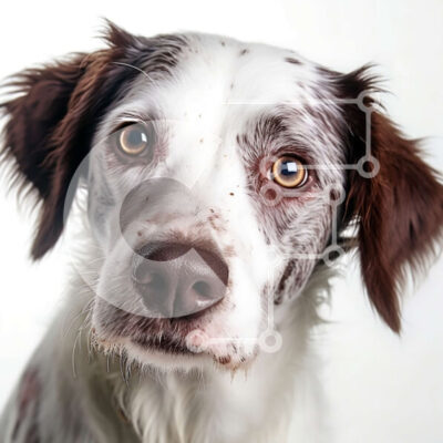 Intra Συλλεκτικό Ξύλινο Παζλ Plywood  4mm - Αξιολάτρευτος σκύλος με βρεγμένο πρόσωπο και μεγάλα καστανά μάτια Σε Ξύλινο Κουτί - Διαστάσεις: 10x10 cm – 25 κομμάτια - Image 1