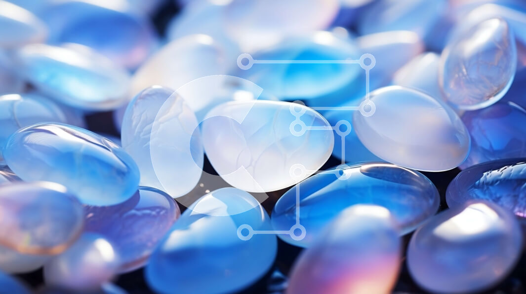 Intra Συλλεκτικό Ξύλινο Παζλ Plywood  4mm - Κύκλος από μπλε και λευκά μαργαριτάρια Σε Ξύλινο Κουτί - Διαστάσεις Puzzle: 10x10 cm – 25 κομμάτια