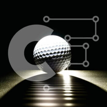 Intra Συλλεκτικό Ξύλινο Παζλ Plywood  4mm - Μπάλα του γκολφ σε ριγέ φόντο φωτογραφία Σε Ξύλινο Κουτί - Διαστάσεις Puzzle: 10x10 cm – 25 κομμάτια - Image 1