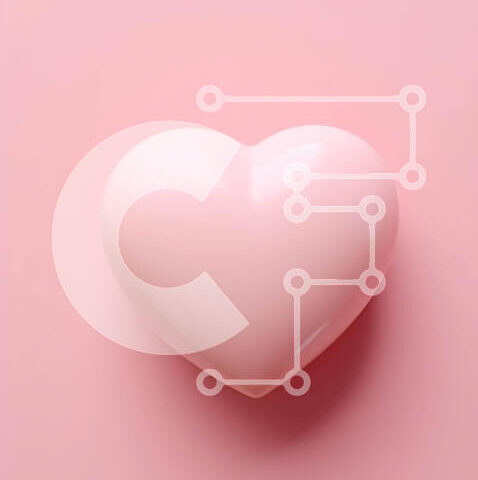 Intra Συλλεκτικό Ξύλινο Παζλ Plywood  4mm - Αντικείμενο σε σχήμα καρδιάς σε ροζ φόντο Σε Ξύλινο Κουτί - Διαστάσεις: 10x10 cm – 25 κομμάτια - Image 1