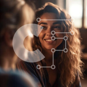 Intra Συλλεκτικό Ξύλινο Παζλ Plywood  4mm - Χαμογελαστές γυναίκες που πίνουν και κουβεντιάζουν σε ένα ζεστό περιβάλλον Σε Ξύλινο Κουτί - Διαστάσεις Puzzle: 10x10 cm – 25 κομμάτια