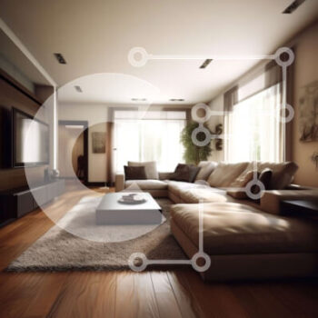 Intra Συλλεκτικό Ξύλινο Παζλ Plywood  4mm - Κομψό σαλόνι με εκπληκτική θέα στην πόλη Σε Ξύλινο Κουτί - Διαστάσεις Puzzle: 10x10 cm – 25 κομμάτια - Image 1