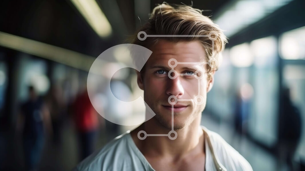 Intra Συλλεκτικό Ξύλινο Παζλ Plywood  4mm - Επικεντρωμένος νεαρός άνδρας στον εσωτερικό χώρο Σε Ξύλινο Κουτί - Διαστάσεις Puzzle: 10x10 cm – 25 κομμάτια