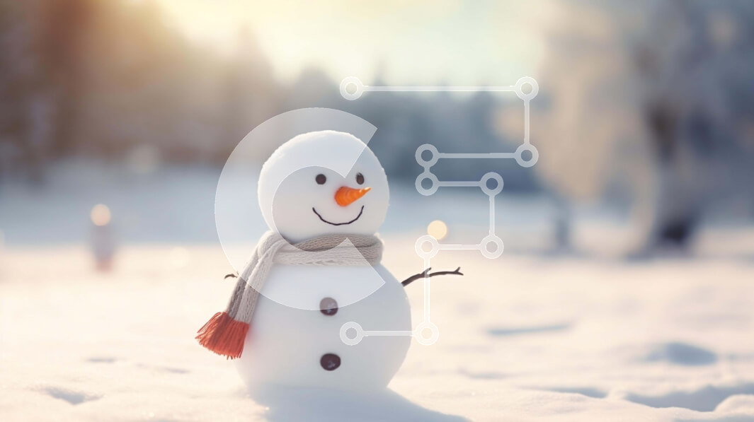 Intra Συλλεκτικό Ξύλινο Παζλ Plywood  4mm - Εορταστικό στολίδι χιονάνθρωπος για τη χειμερινή σεζόν Σε Ξύλινο Κουτί - Διαστάσεις Puzzle: 10x10 cm – 25 κομμάτια