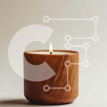 Intra Συλλεκτικό Ξύλινο Παζλ Plywood  4mm - Ξύλινο κερί σε λευκό τραπέζι Σε Ξύλινο Κουτί - Διαστάσεις Puzzle: 10x10 cm – 25 κομμάτια - Image 1