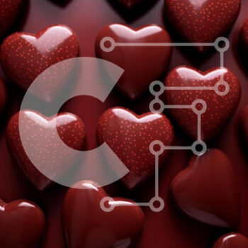 Intra Συλλεκτικό Ξύλινο Παζλ Plywood  4mm - Σοκολάτες σε σχήμα καρδιάς σε κόκκινο φόντο Σε Ξύλινο Κουτί - Διαστάσεις Puzzle: 10x10 cm – 25 κομμάτια - Image 1