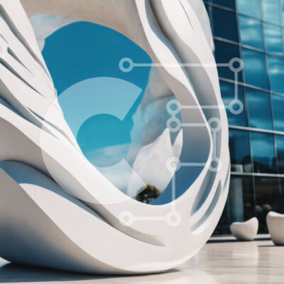 Intra Συλλεκτικό Ξύλινο Παζλ Plywood  4mm - Μεγάλο λευκό γλυπτό που περιβάλλεται από καρέκλες και παγκάκια Σε Ξύλινο Κουτί - Διαστάσεις Puzzle: 10x10 cm – 25 κομμάτια - Image 1