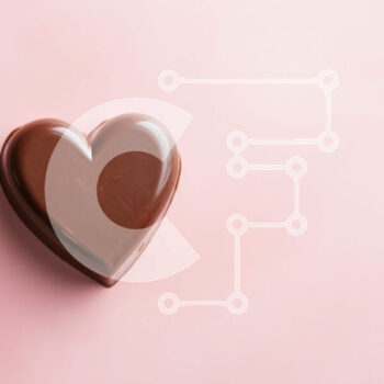 Intra Συλλεκτικό Ξύλινο Παζλ Plywood  4mm - Μπάρα σοκολάτας σε σχήμα καρδιάς σε ροζ φόντο Σε Ξύλινο Κουτί - Διαστάσεις Puzzle: 10x10 cm – 25 κομμάτια - Image 1