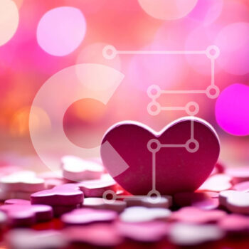 Intra Συλλεκτικό Ξύλινο Παζλ Plywood  4mm - Ροζ καρδιά φόντο για αγάπη και ρομαντισμό Σε Ξύλινο Κουτί - Διαστάσεις Puzzle: 10x10 cm – 25 κομμάτια - Image 1