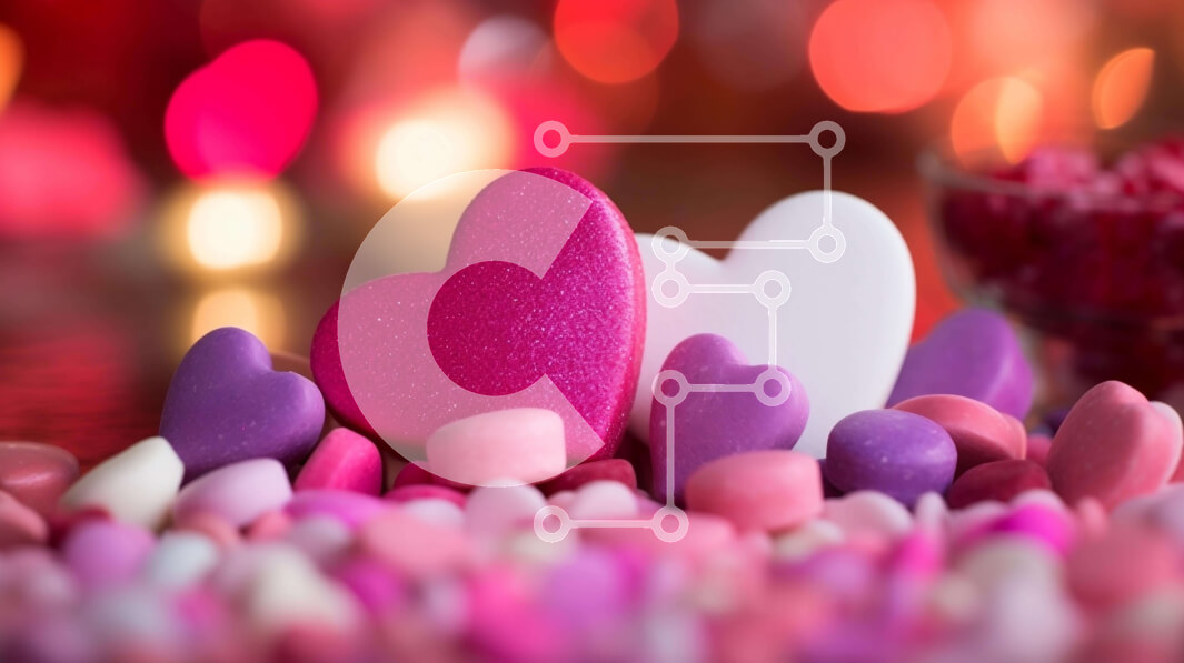 Intra Συλλεκτικό Ξύλινο Παζλ Plywood  4mm - Καρδιές με κεριά για την ημέρα του Αγίου Βαλεντίνου Σε Ξύλινο Κουτί - Διαστάσεις: 10x10 cm – 25 κομμάτια